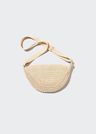 Плетеные сумки бананки кроше uniqlo2 фото