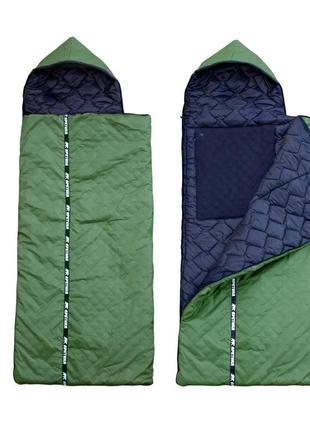 Спальний мішок арктика -20 зимовий спальник ковдра з підігрівом від павербанку теплий мішок спальний зима-весна
