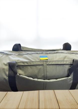 Большой баул-рюкзак 120л oxford с пвх пропиткой хаки