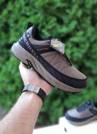 merrell float pro gore tex beige black 2499 174096267