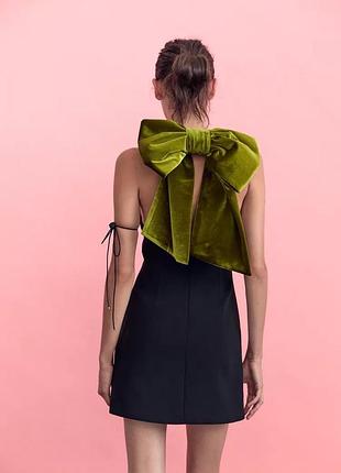 Платье с бантом большим zara new