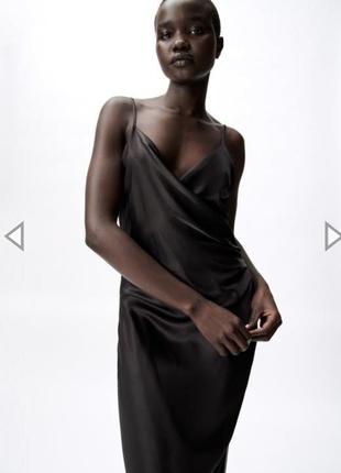 Платье zara в бельевом стиле s
