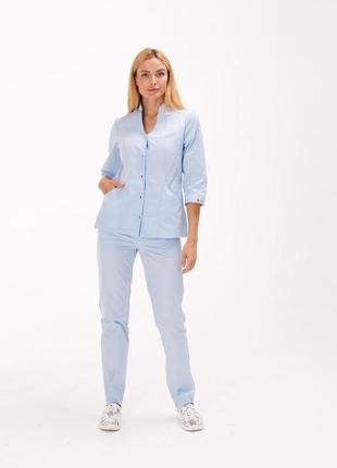 Хірургічний костюм, жіночий, блакитний, 48р2 фото