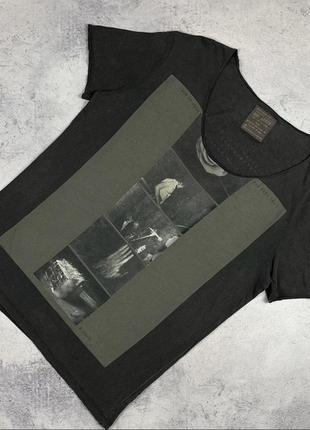 Allsaints avant garde born to run raw scoorp футболка жіноча з великим логотипом дизайнер люкс прерміум новинка