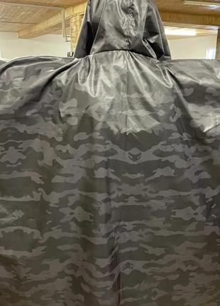 Тактичний військовий дощовик пончо камуфляж тканинна прогумована арміський дощовик намет прорезинений4 фото