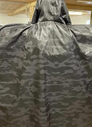 Тактичний військовий дощовик пончо камуфляж тканинна прогумована арміський дощовик намет прорезинений7 фото