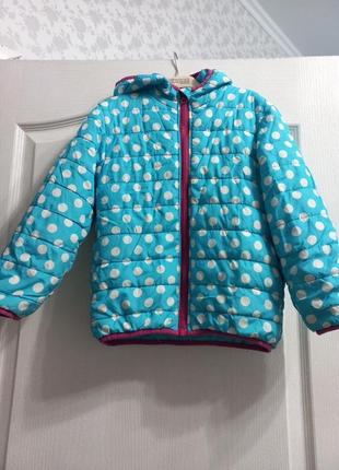 Курточка для маленької принцески в горох