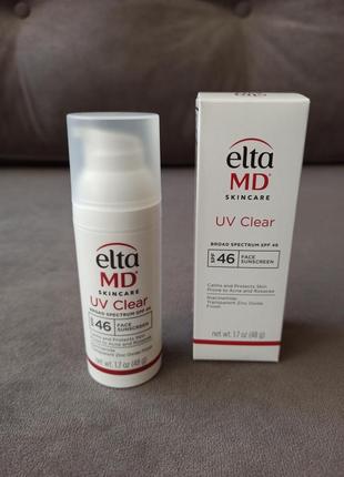 Легкий сонцезахисний крем eltamd uv clear broad-spectrum spf 46 50ml