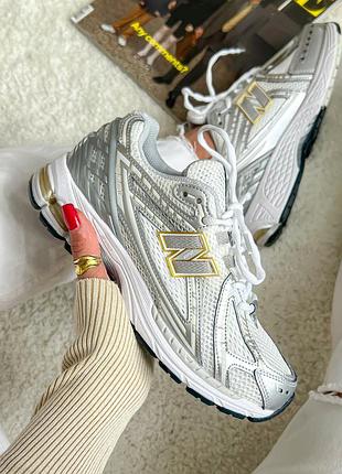 Кроссовки new balance 1906r white rain cloud silver metallic