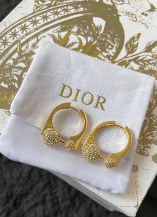 Серьги dior