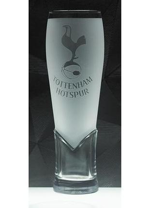 Подарочный бокал для пива сока воды 440 мл с гравировкой фк тотенхэм tottenham hotspur  football club матовый