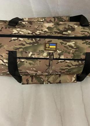 Водонепроницаемая сумка баул 100л cordura мультикам, баул-рюкзак тактические для военных.