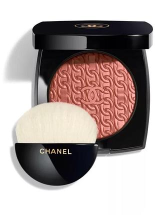 chanel Tweed-Jacke illuminating blush powder, bronze rosebud румʼяна-хайлайтер