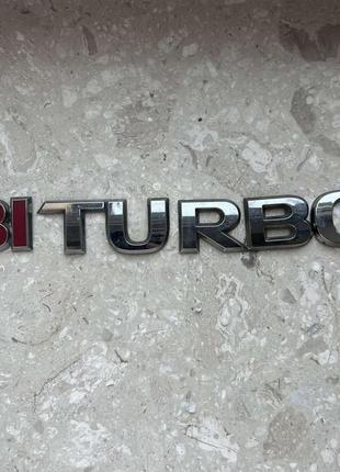 Емблема логотип шильдік biturbo