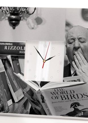 Годинник "альфред гічкок. alfred hitchcock" стильний подарунок для любителів кіно, прикраса спальні,