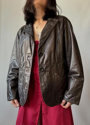 Шкіряний жакет-куртка від  barney’s originals