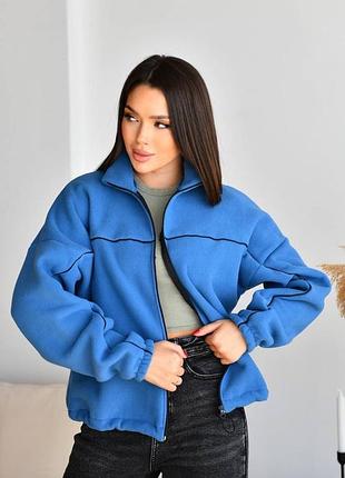 Кофта свитшот флис флиса тепла зип длинная надпись накат надпись оверсайз об розовая...