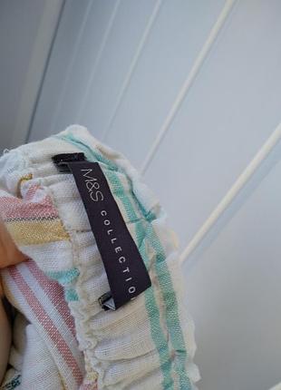 Льняная юбка-миди 5