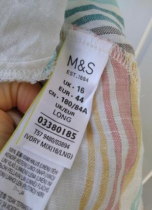 Льняная юбка-миди 4