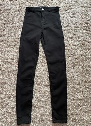 Джинси жіночі чорні skinny topshop