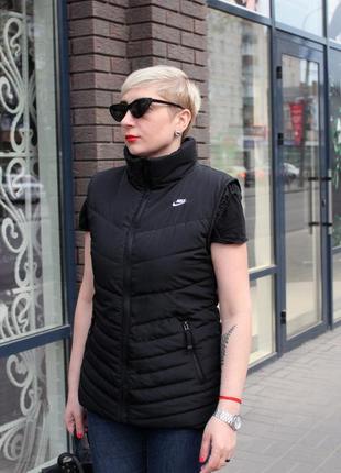 Жилетка спортивна жіноча nike cascade sportswear vest жилет