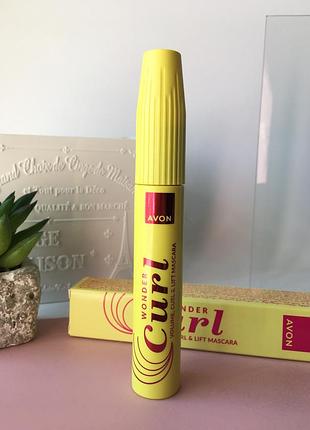🆕 туш для вій avon  «магічний вигин», woder curl, туш ейвон