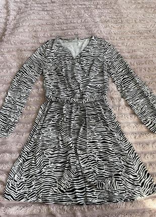 Сукня, плаття зебра м-л міді