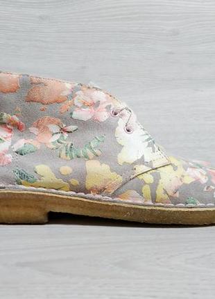 Замшевые женские демисезонные ботинки дезерты clarks оригинал, размер 38 - 38.5 (desert boots)