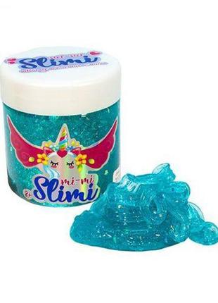 Слайм "mi-mi slimi" з фольгою 150 г, блакитний