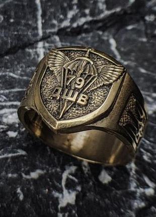 Срібний чоловічий перстень "79 дшв", срібні кільця, чоловічі перстні, срібні перстні