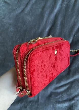 Красный клатч, сумочка1 фото