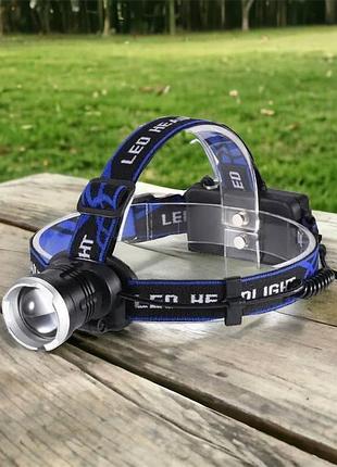 Ліхтар для голови зі світлодіодами bailong bl-t24-p50, налобний ліхтар з лінзою, ad-952 налобна лампа