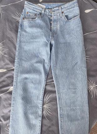 Джинси levi’s 501 блакитні прямі