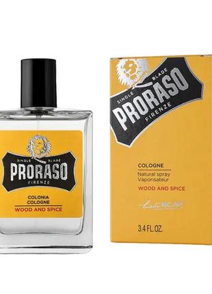 Proraso wood and spice одеколон мужской, 100 мл