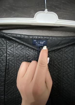 Кожаная юбка armani