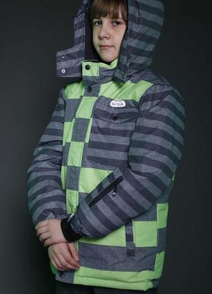 Зимняя термокуртка малахит ski tour pidilidi