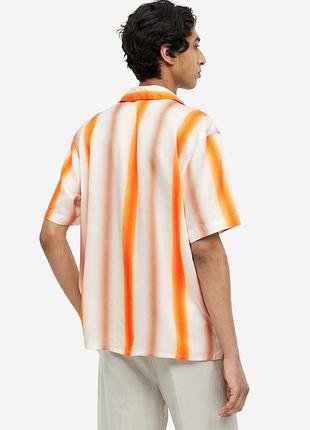 Красивая стильная мужская рубашка h&m regular fit этикетка 4