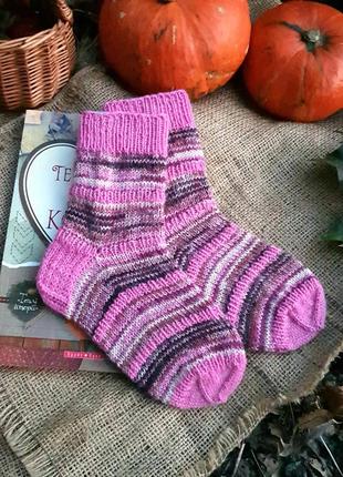 Носки для девочки шерстяные на 3 года (можна стирать в машинке)