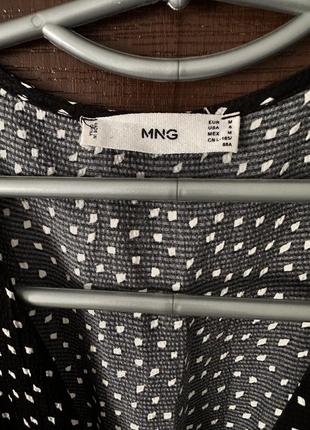 Платье миди mango в горох 2