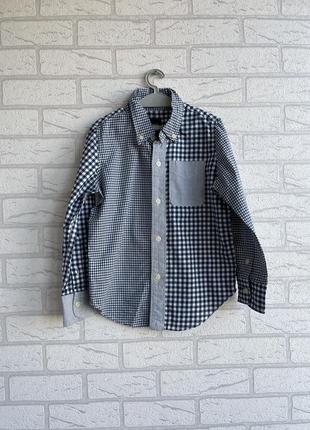 Рубашка в клетку на мальчика 4-5 лет gap