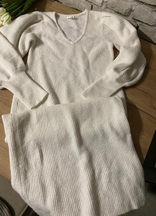 Теплое платье вязаное платье платье h&m8 фото