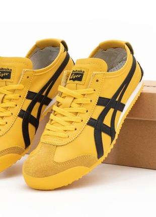 Кроссовки Asics Onitsuka tiger mexico 66 white blue corsair black/white 66 yellow