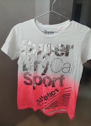 Футболка женская super dry cali sport athletics 
размер м туречевина