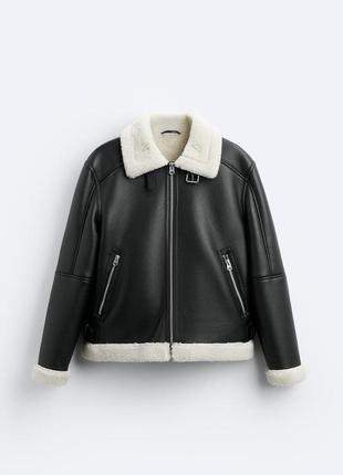 Дубленка zara, оригинал9 фото