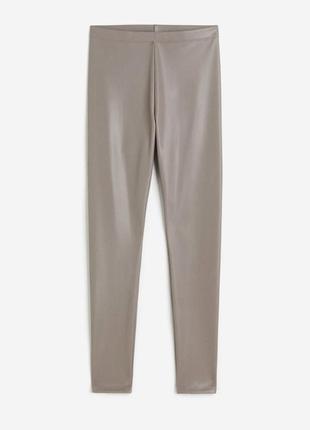 Кожаные лосины h&m / женские леггинсы h&m