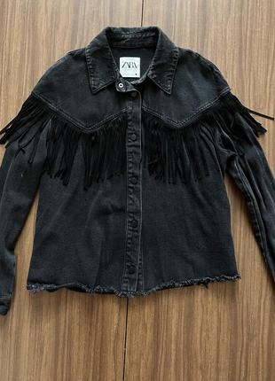 Джинсова куртка, сорочка zara