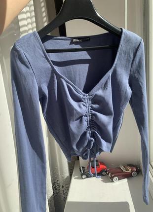 Лонгслив zara, новый, размер небольшая м ( подойдет на s )