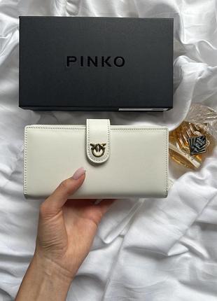 Гаманець жіночий білий pinko leather wallet white (арт: 88172)