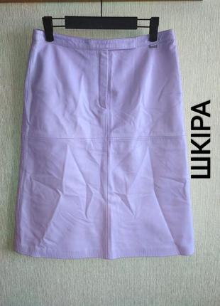 Escada люксовая кожаная юбка, кожа наппа