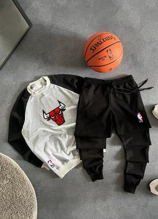 Світшот nba чикаго буллз + спортивні штани, спортивний баскетбольний костюм преміум якості